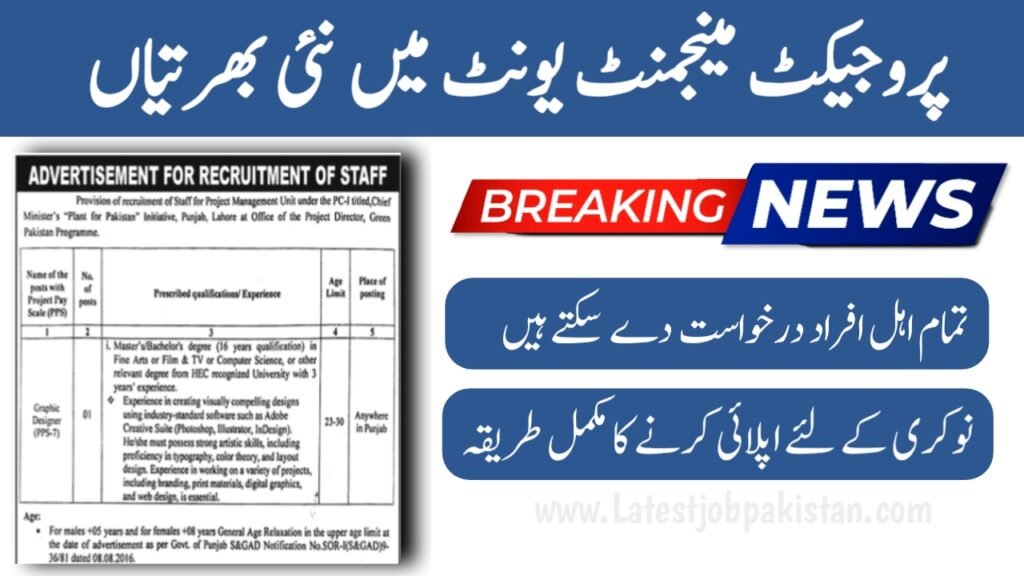 Project Management Unit PMU Jobs 2025